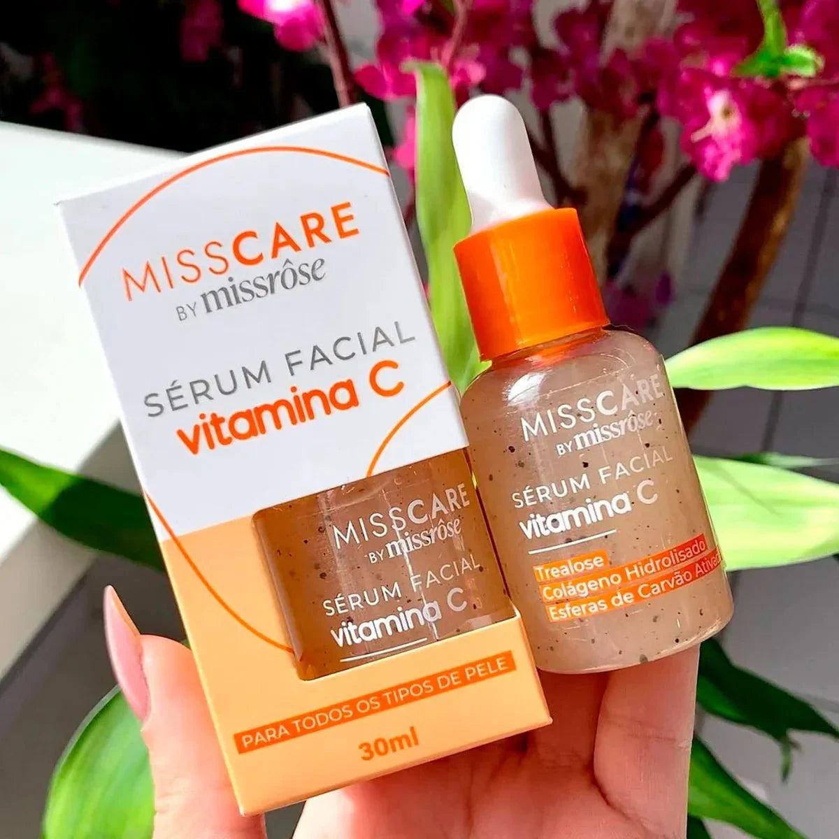 Sérum Facial Vitamina C Miss Rôse - Nanoencapsulada e Carvão Ativado 30ml