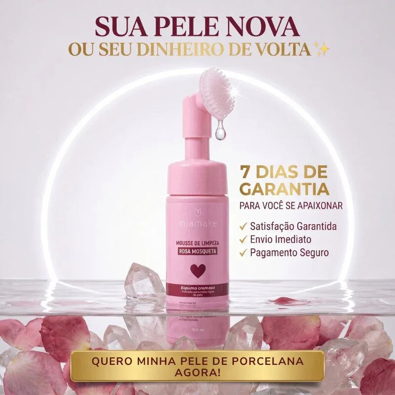 Limpador Facial Regenerativo com Tecnologia de Massagem Heart-Silicone