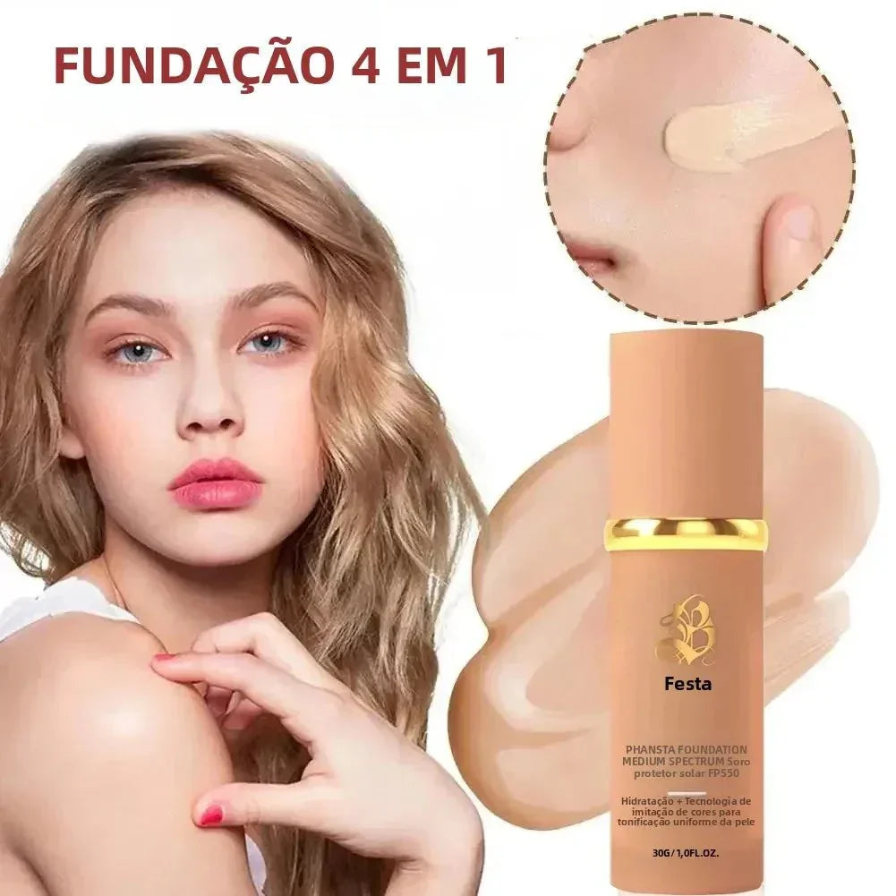 Base 4 em 1 Total Cover – Blindagem à Prova D'água com FPS 50+