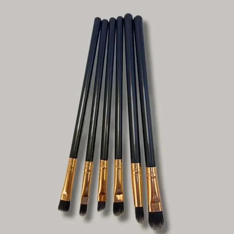 Kit 6 Pincéis Profissional Brush – Acabamento Impecável e Cerdas Soft Touch