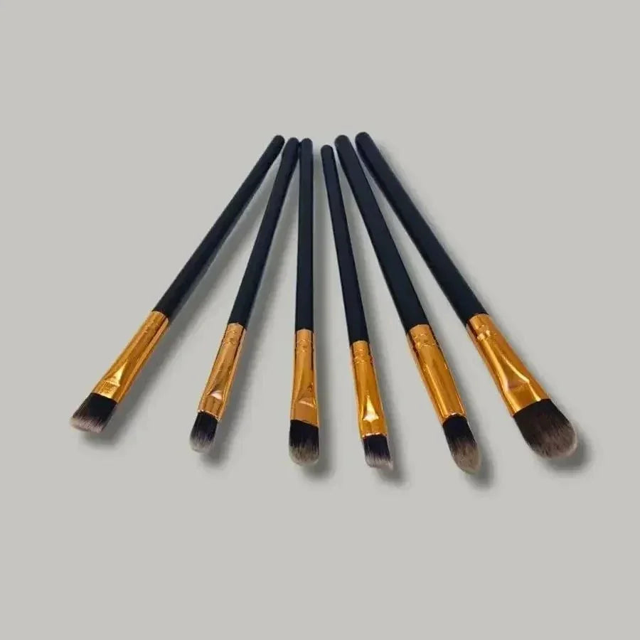 Kit 6 Pincéis Profissional Brush – Acabamento Impecável e Cerdas Soft Touch