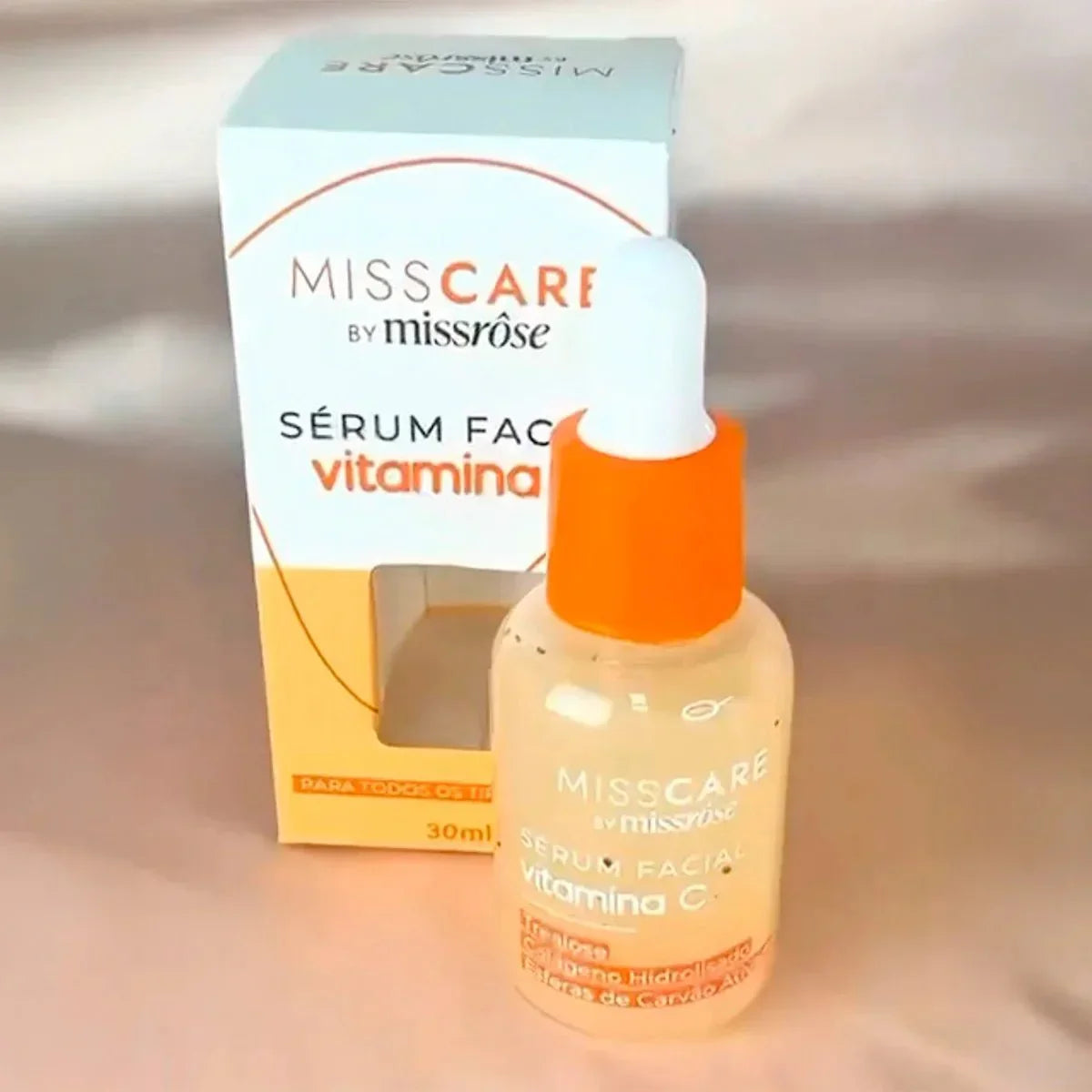 Sérum Facial Vitamina C Miss Rôse - Nanoencapsulada e Carvão Ativado 30ml