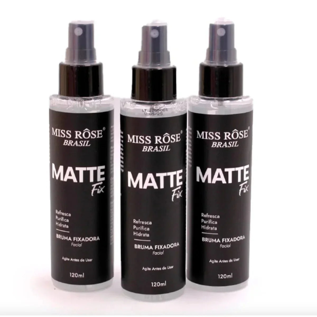Bruma Fixadora Matte Fix Miss Rôse - Fixação Intensa e Hidratação 120ml