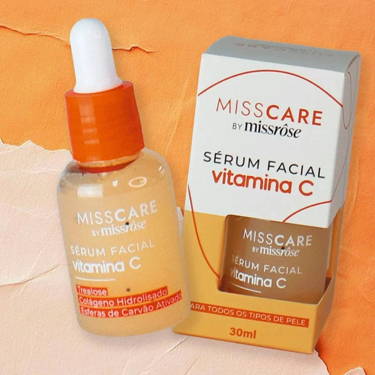 Sérum Facial Vitamina C Miss Rôse - Nanoencapsulada e Carvão Ativado 30ml