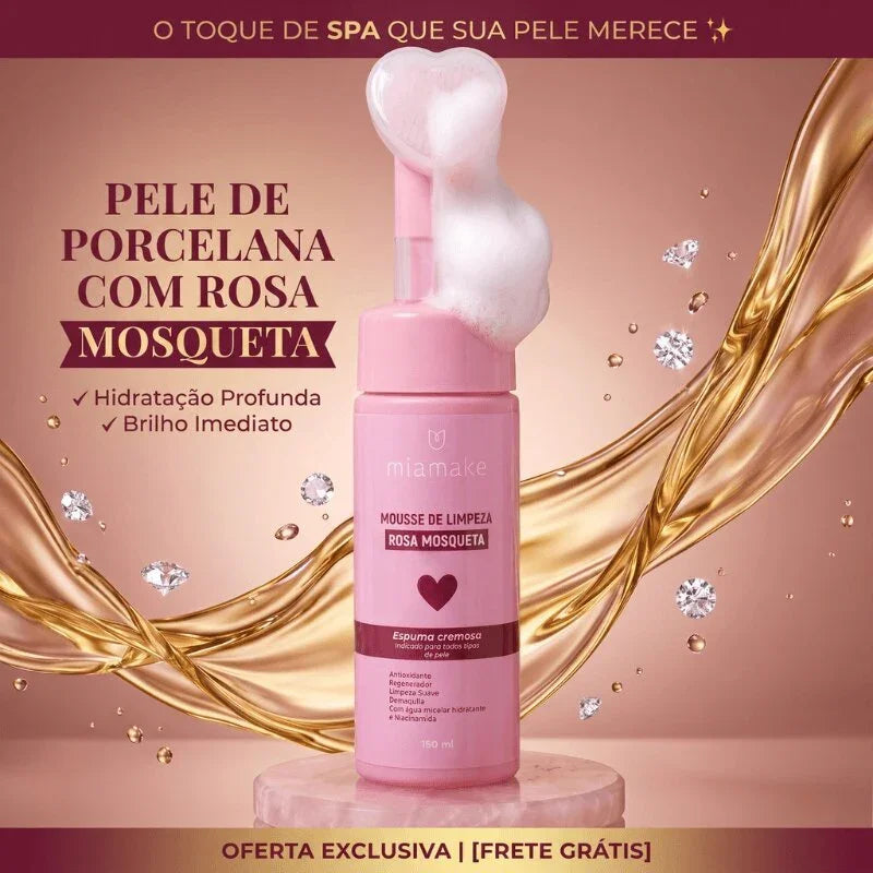 Limpador Facial Regenerativo com Tecnologia de Massagem Heart-Silicone