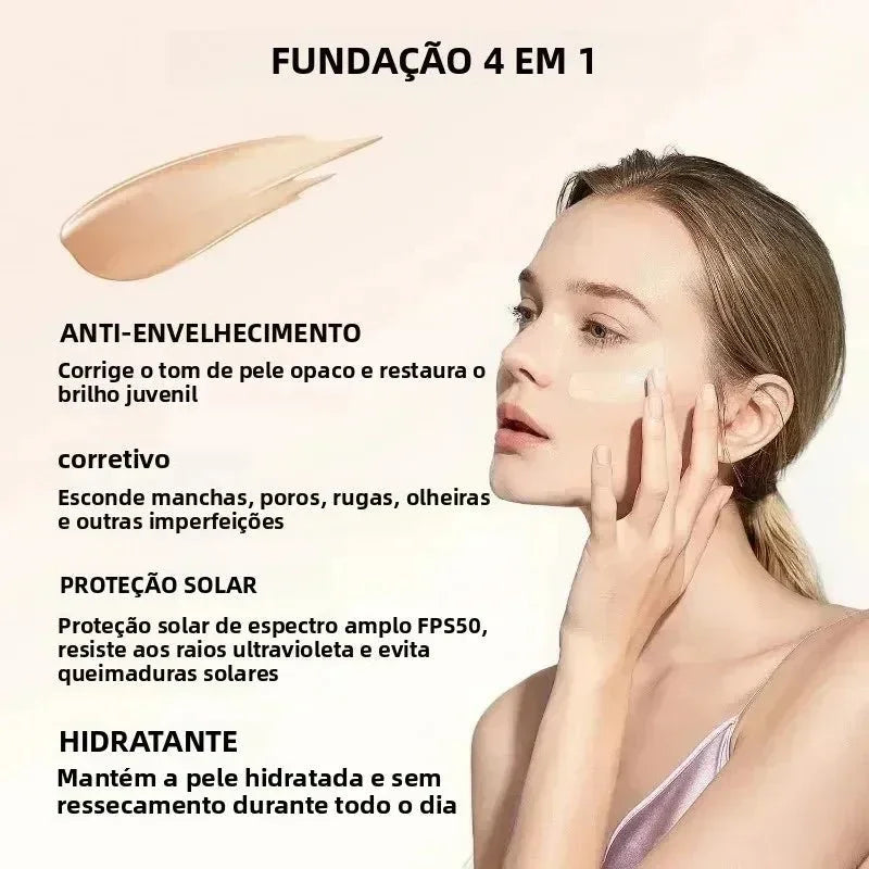 Base 4 em 1 Total Cover – Blindagem à Prova D'água com FPS 50+