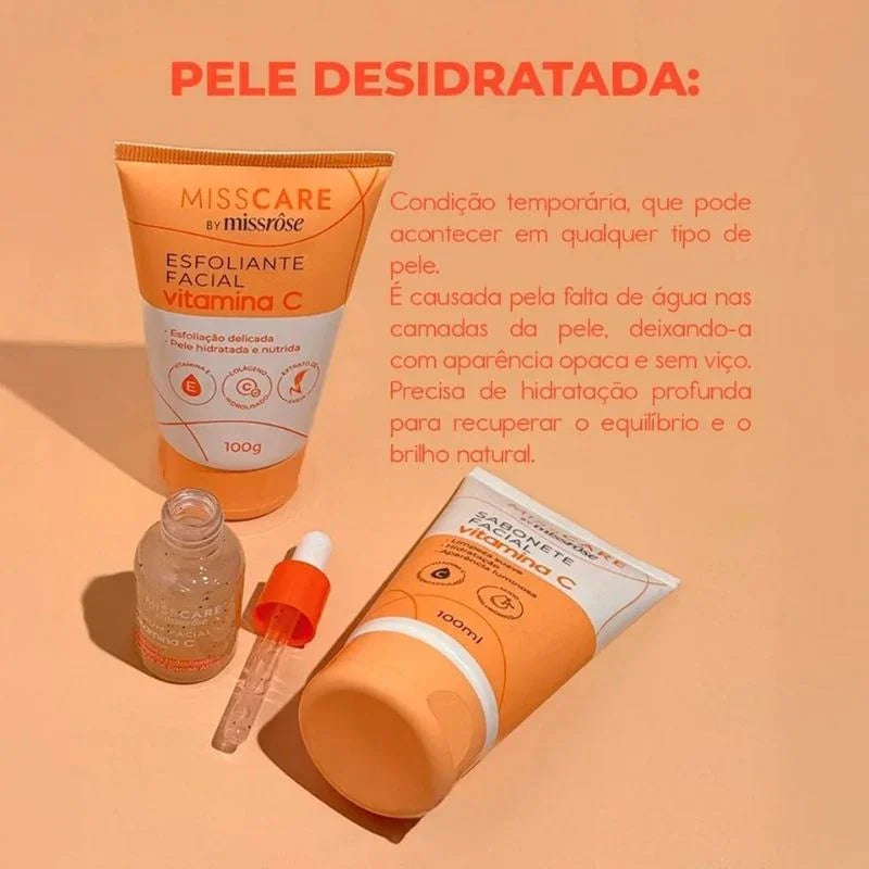 Sabonete Facial Vitamina C Miss Rôse - Limpeza Iluminadora e Colágeno 100ml