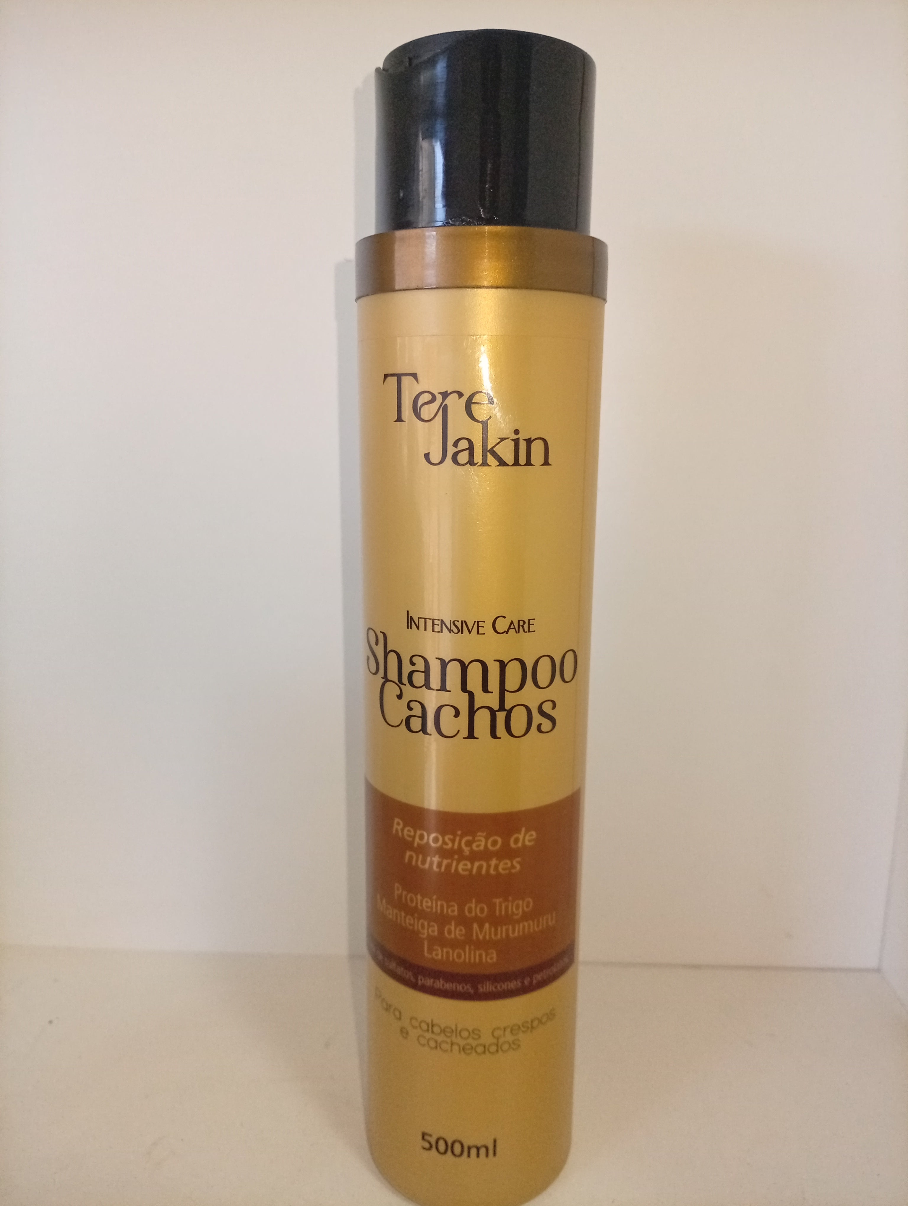 Shampoo Cachos Tere Jakin Intensive Care 500ml – Nutrição, Hidratação e Definição para Cabelos Cacheados e Crespos